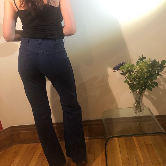 Pair of vintage sailor jeans / pants - Picture 2 of 5